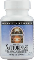 Source Naturals Наттокиназа NSK-SD™ — 100 мг — 30 капсул Source Naturals