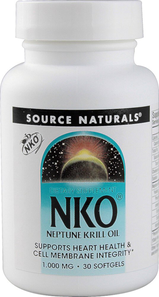 NKO® Neptune Krill Oil -- 1000 mg - 30 Softgels (Мягкие капсулы) Source Naturals