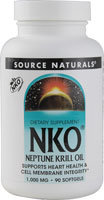 NKO® Neptune Krill Oil -- 1000 mg - 90 Softgels (Мягкие капсулы) Source Naturals