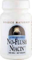 No-Flush Niacin™ -- 500 mg - 60 Tablets (Таблетки) Source Naturals