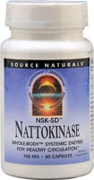 NSK-SD™ Nattokinase -- 100 mg - 60 Capsules (Капсулы) Source Naturals