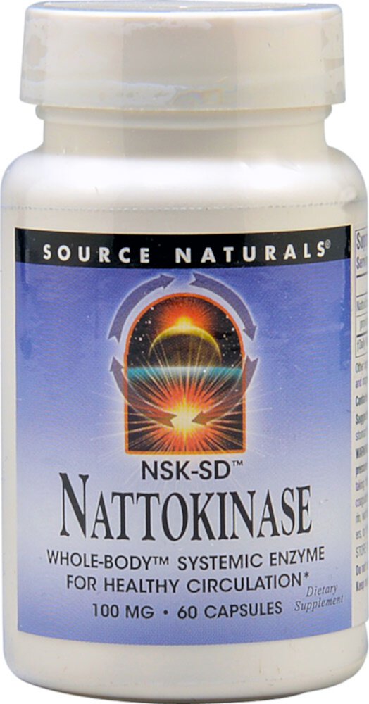 Source Naturals NSK-SD™ Наттокиназа — 100 мг — 60 капсул Source Naturals