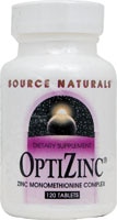 OptiZinc® -- 120 Tablets (Таблетки) Source Naturals