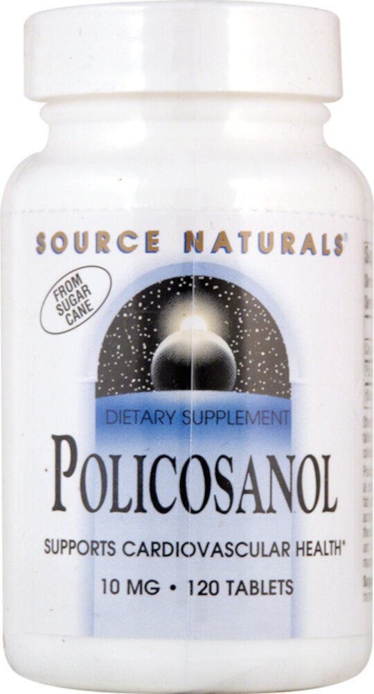 Policosanol -- 10 mg - 120 Tablets (Таблетки) Source Naturals