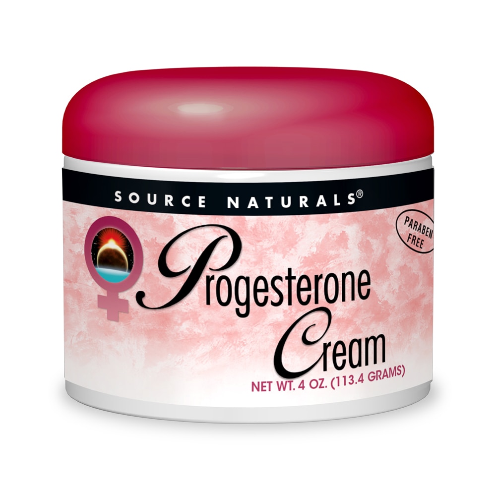 Progesterone Cream (Крем) -- 4 oz (Унции) Source Naturals