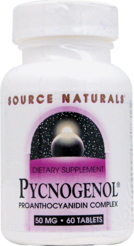 Pycnogenol® -- 50 mg - 60 Tablets (Таблетки) Source Naturals