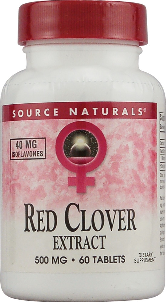 Экстракт красного клевера Source Naturals — 500 мг — 60 таблеток Source Naturals