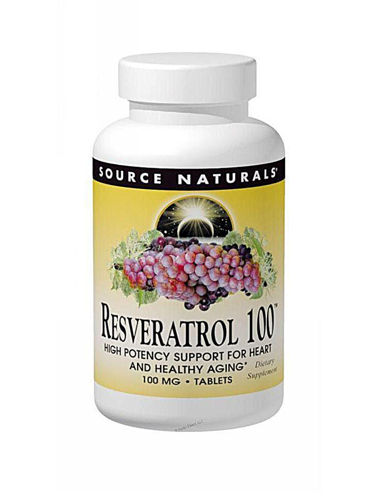 Resveratrol 100 -- 100 mg - 60 Tablets (Таблетки) Source Naturals