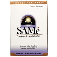 SAMe -- 200 mg - 60 Enteric Coated Tablets (Таблетки с энтеросолюбильной оболочкой) Source Naturals