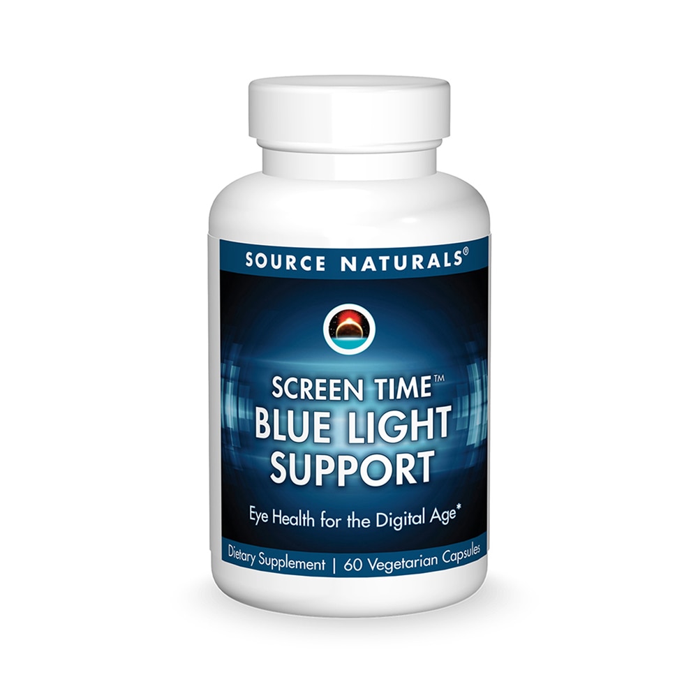 Screen Time™ Blue Light Support -- 60 Vegetarian Capsules (Вегетарианские капсулы) Source Naturals