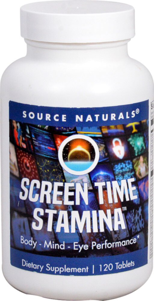 Screen Time Stamina™ -- 120 Tablets (Таблетки) Source Naturals