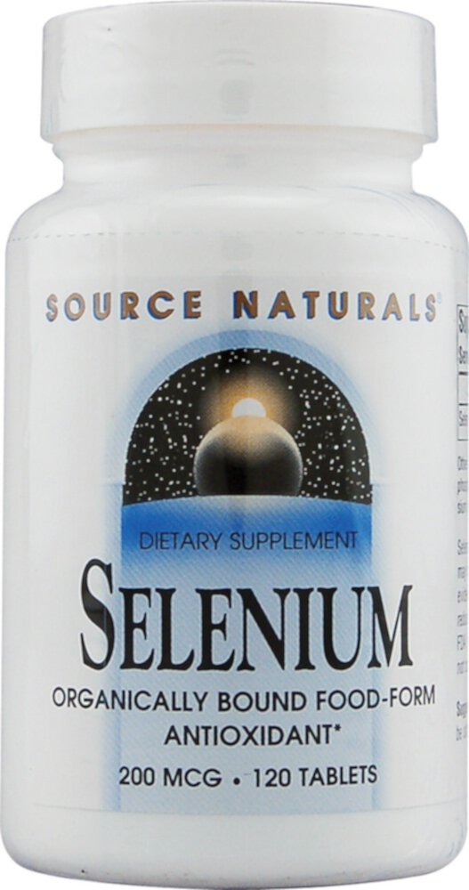 Селен Source Naturals -- 200 мкг -- 120 таблеток Source Naturals