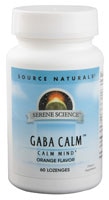 Serene Science™ GABA Calm™ Orange -- 60 Lozenges (Пастилки) Source Naturals