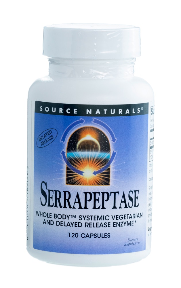 Serrapeptase - 120 капсул - Source Naturals Source Naturals