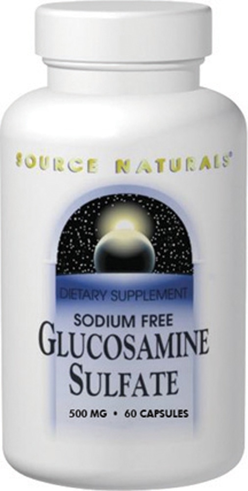Source Naturals Сульфат глюкозамина без натрия - 500 мг - 60 капсул Source Naturals