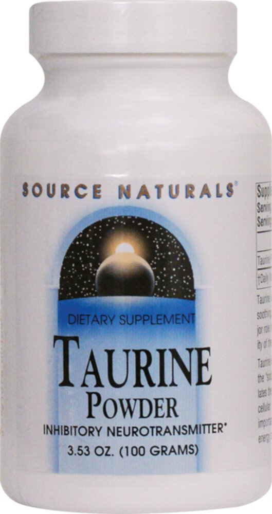 Порошок таурина Source Naturals -- 3 унции Source Naturals