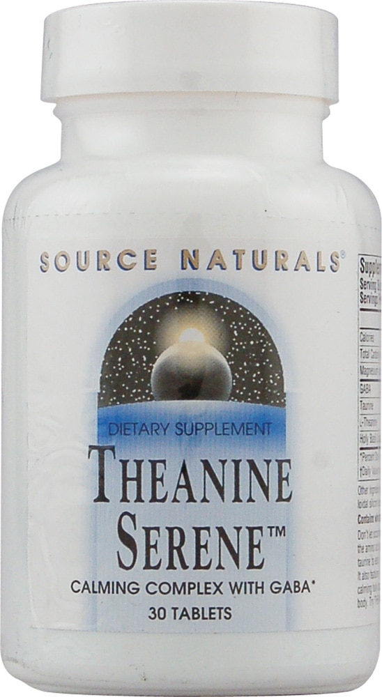 Source Naturals Theanine Serene™ — 30 таблеток Source Naturals