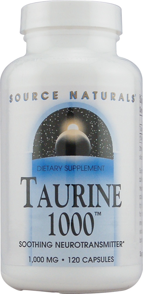 Таурин 1000™ - 1000 мг - 120 капсул - Source Naturals Source Naturals