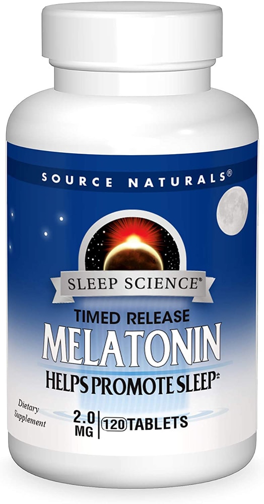 Timed Release Melatonin -- 2 mg - 120 Tablets (Таблетки) Source Naturals