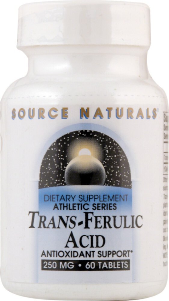 Trans-Ferulic Acid -- 250 mg - 60 Tablets (Таблетки) Source Naturals