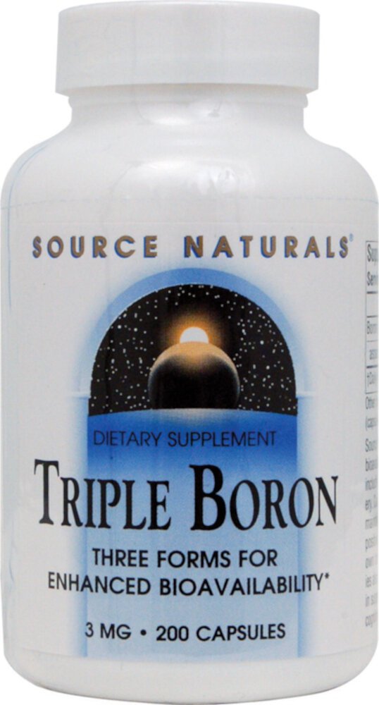 Source Naturals Triple Boron — 3 мг — 200 капсул Source Naturals
