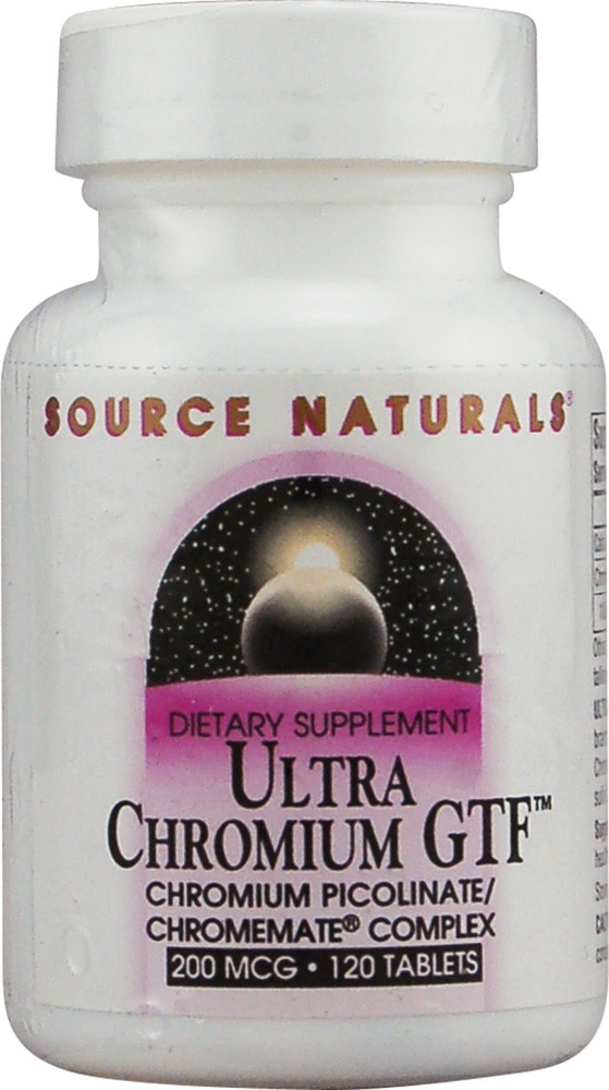 Source Naturals Ultra Chromium GTF™ — 200 мкг — 120 таблеток Source Naturals