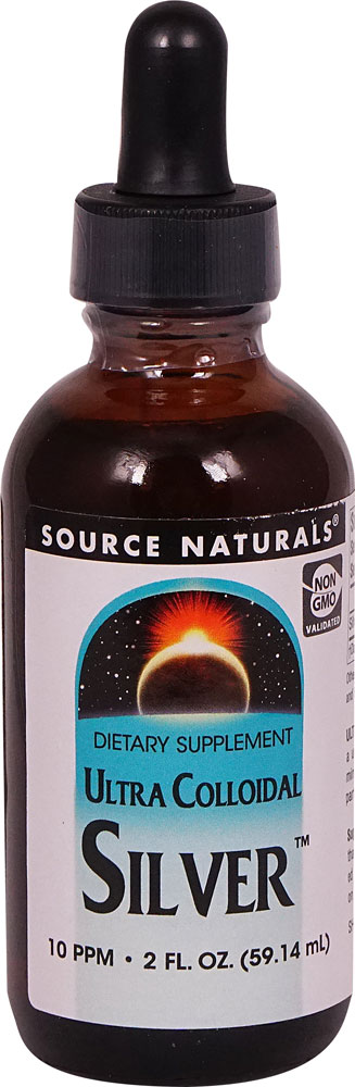 Ultra Colloidal Silver™ -- 10 ppm - 2 fl oz (Жидкие унции) Source Naturals