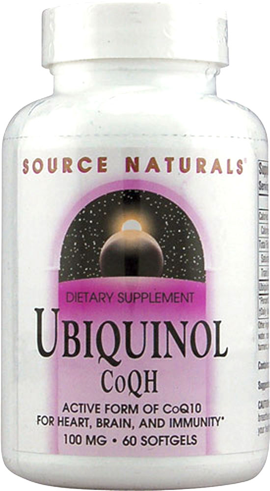 Source Naturals Ubiquinol CoQH — 100 мг — 60 мягких желатиновых капсул Source Naturals