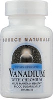 Vanadium with Chromium -- 90 Tablets (Таблетки) Source Naturals