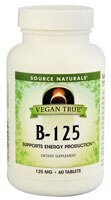 Vegan True™ B-125 -- 125 mg - 60 Tablets (Таблетки) Source Naturals