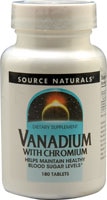 Vanadium with Chromium -- 180 Tablets (Таблетки) Source Naturals