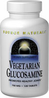 Source Naturals Вегетарианский глюкозамин — 750 мг — 240 таблеток Source Naturals