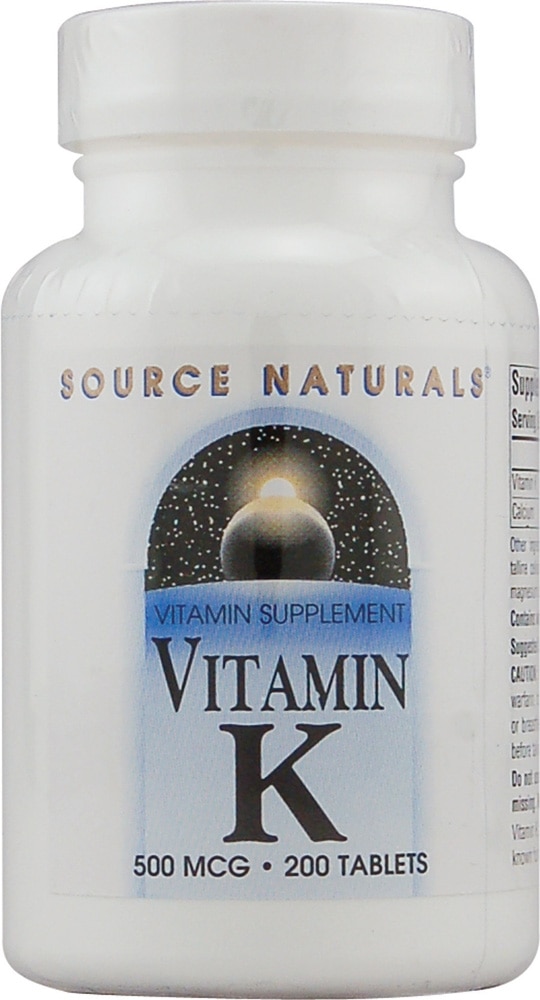 Source Naturals Витамин К - 500 мкг - 200 таблеток Source Naturals