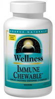 Wellness Immune Chewable™ Berry -- 60 Chewable Wafers (Жевательные вафли) Source Naturals