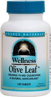 Wellness Olive Leaf™ -- 120 таблеток Source Naturals