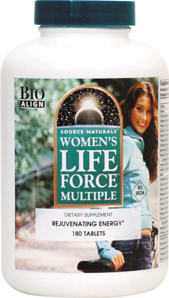 Women's Life Force® Multiple No Iron -- 180 Tablets (Таблетки) Source Naturals