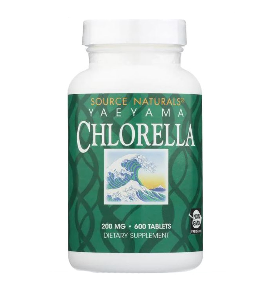 Source Naturals Yaeyama Chlorella — 200 мг — 600 таблеток Source Naturals