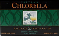 Yaeyama Chlorella Resealable Pouch -- 200 mg - 300 Tablets (Таблетки) Source Naturals