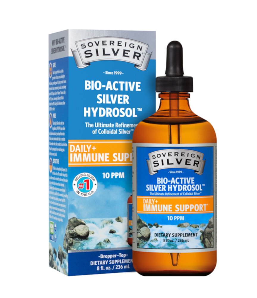 Sovereign Silver Bio-Active Silver Hydrosol™ — 8 жидких унций Sovereign Silver