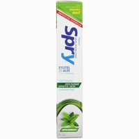 Anti-Plaque and Tartar Control Xylitol Toothpaste - Fluoride-Free Spearmint -- 5 oz Spry