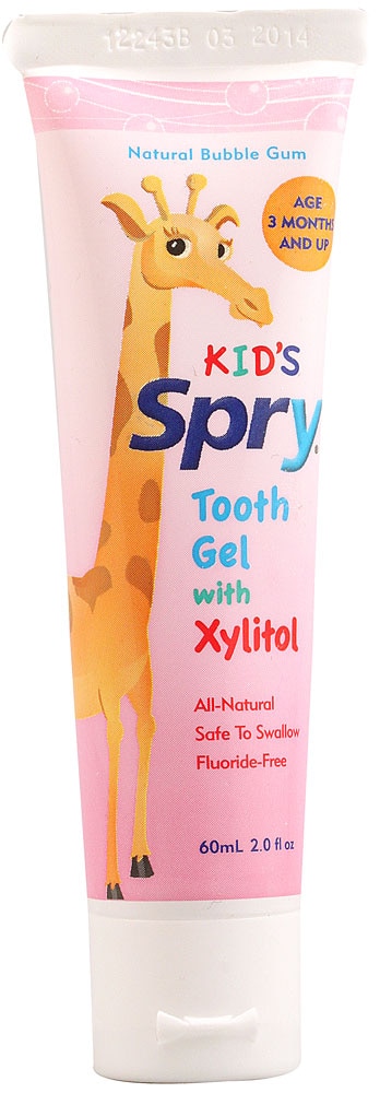 Детские зубные пасты и гели Spry Kids Tooth Gel с ксилитом Bubble Gum -- 2 fl oz Spry