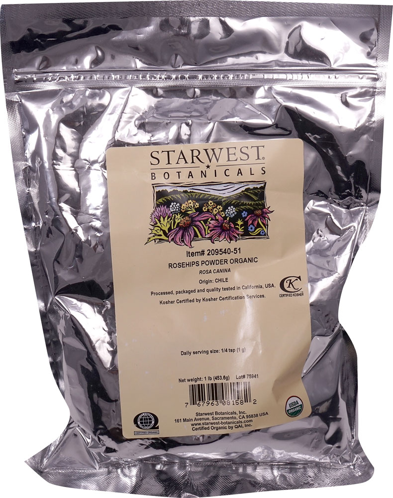 Органический порошок шиповника Starwest Botanicals — 1 фунт Starwest Botanicals