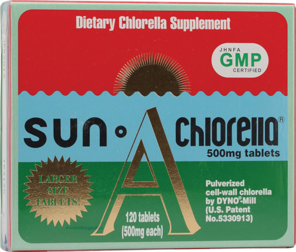 Таблетки Sun Chlorella A — 500 мг — 120 таблеток Sun Chlorella