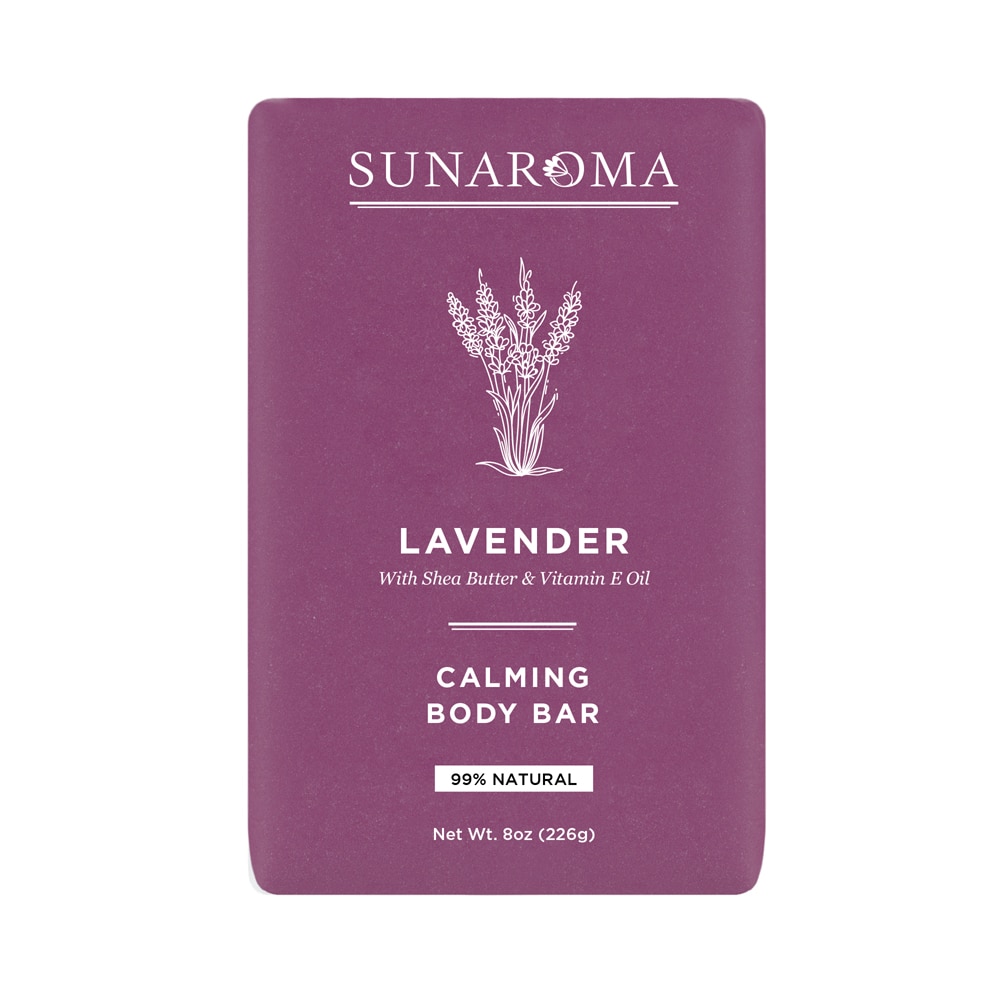 Мыло Sunaroma Lavender Body Bar - 8 унций Sunaroma