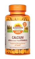 Sundown Naturals Кальций плюс витамин D3 — 600 мг — 120 таблеток Sundown Naturals