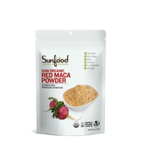 Organic Red Maca Powder (Порошок) -- 8 oz (Унции) Sunfood