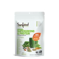 Органический суперзелень и белковый порошок - 226г - Sunfood Sunfood