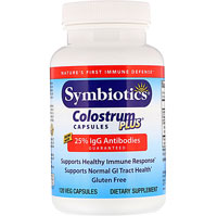 Symbiotics Colostrum Capsules Plus® -- 120 растительных капсул Symbiotics