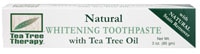 Натуральная отбеливающая зубная паста — 3 унции Tea Tree Therapy