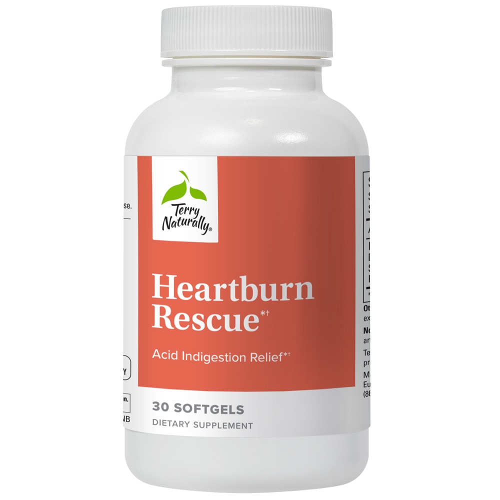 Advanced Heartburn Rescue™ -- 30 Softgels (Мягкие капсулы) Terry Naturally